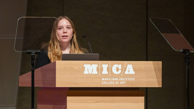 VIDEO Alex Ozga ’26 at the MICA Bicentennial Kickoff Celebration on January 21, 2026.