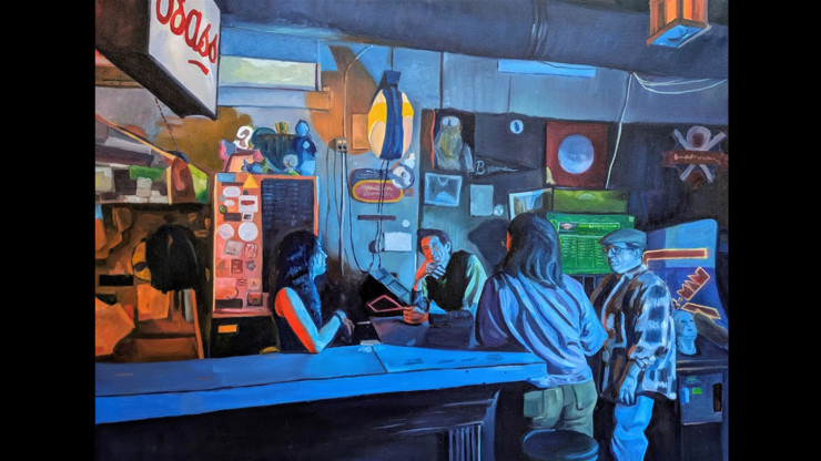 Work by MICA student Nadia Tomoney ’27 (Painting BFA)