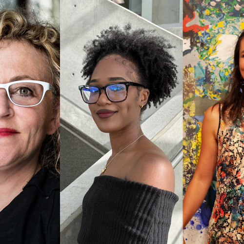 Patricia Cronin, Monica Ikegwu, Katherine Mann. Photo of Patricia Cronin by Mark Blower