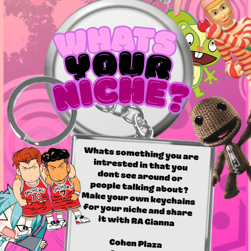 What's your niche? Tired of having no one to talk about your niche with? Maybe just super passionate about a special interest and CANT FIND MERCH? Come talk about it and make keychains and stickers with RA Gianna. 