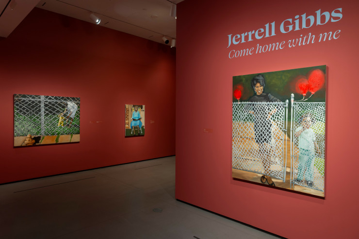 Installation view of “Jerrell Gibbs: Come home with me” at the Baltimore Museum of Art, September 2026. Photo by Mitro Hood