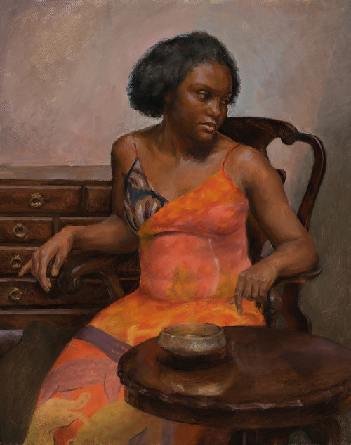 Grace Hall ‘27 (Painting BFA) Image credit: Portrait of Imauri, 2026, oil on canvas, 20 x 16 inches