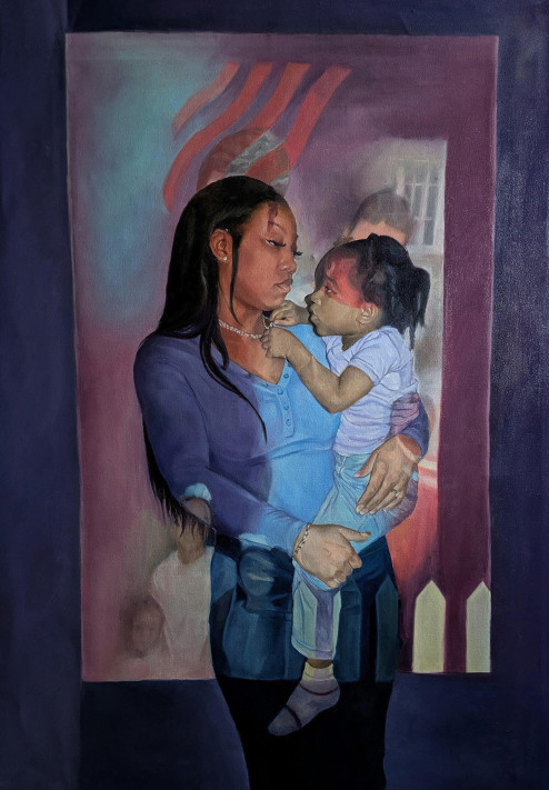 Nadia Tomoney ‘27 (Painting BFA) Image credit: Heirloom, 2026, oil on canvas, 48 x 36 inches
