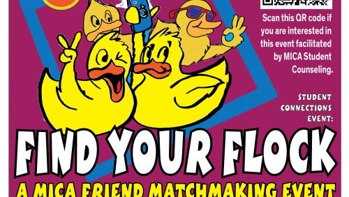 Text is the same as the body above.  SCC logo with dark blue letters on a yellow rectangle and a cartoon image of four yellow rubber ducks taking a selfie in a picture frame. The duck on the left is making a "peace sign"  and the duck on the rig