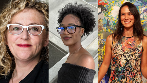 Patricia Cronin, Monica Ikegwu, Katherine Mann. Photo of Patricia Cronin by Mark Blower
