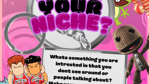 What's your niche? Tired of having no one to talk about your niche with? Maybe just super passionate about a special interest and CANT FIND MERCH? Come talk about it and make keychains and stickers with RA Gianna. 